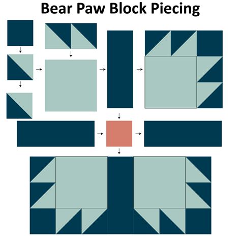 Free Quilt Block Tutorial Bear Paw Artofit