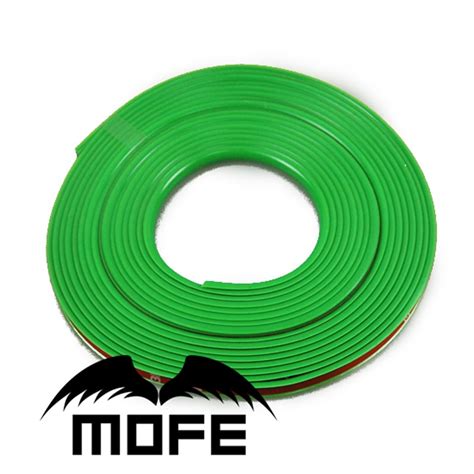 Mofe 8M New Car Styling Green Wheel Tire Rim Sticker Protector With 3M