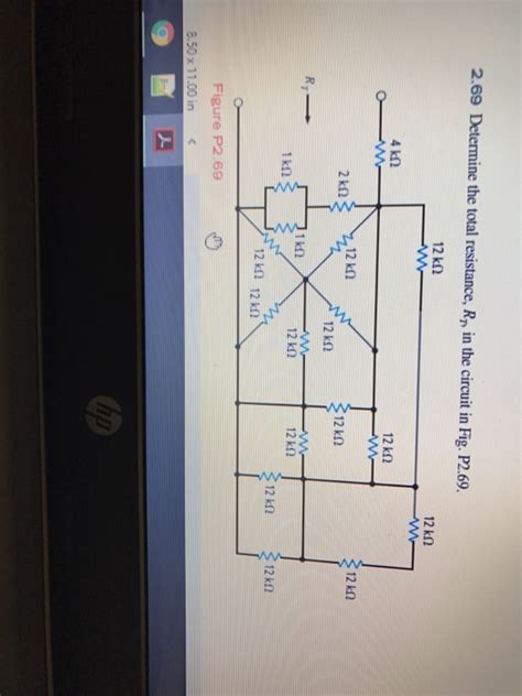 Solved Determine The Total Resistance R R In The Circuit In Chegg