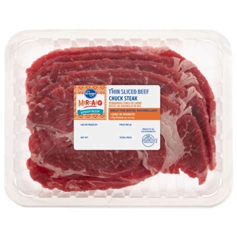 Kroger Mercado Thin Sliced Beef Chuck Steak Lb Kroger