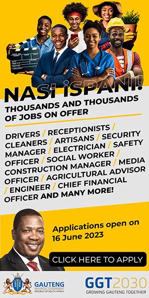 Nasi Ispani Gauteng Province Offering Thousands Of Jobs Apply Now