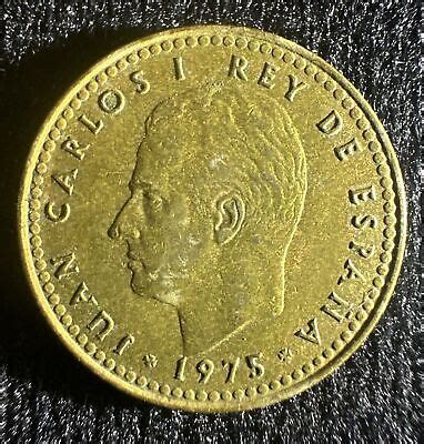 Spain Una Peseta Juan Carlos I Rey De Espana Foreign Coin Ebay