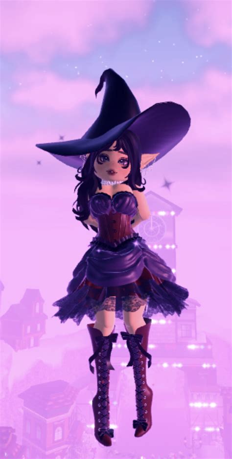 Drawing Whimsy Witch Set With Magical Broomstick Fandom