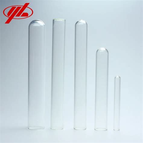 10ml 25ml 50ml 100ml Flat Or Round Bottom Clear Glass Test Tube