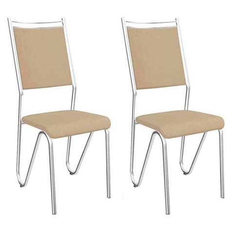 Kit 2 Cadeiras Londres C056 Kappesberg Nude Leroy Merlin