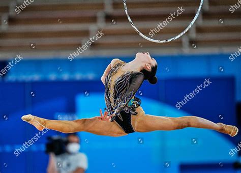 Alina Adilkhanova During Rhythmic Gymnastics Tokyo Editorial Stock