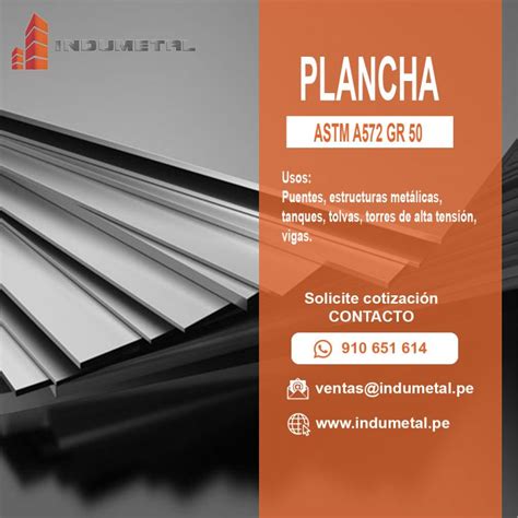 PLANCHA ASTM A572 GR 50 Indumetal