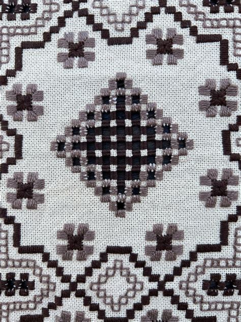 Vintage Norwegian Handmade Homemade Traditional Hardanger Embroidery