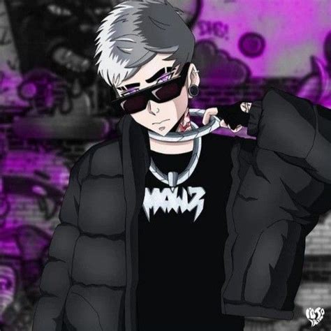 An Anime Character With Sunglasses And A Black Jacket