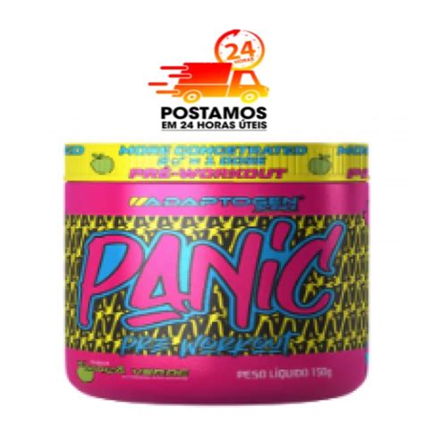 Pré treino Panic 150g Rende 15 Doses Adaptogen 400mg de