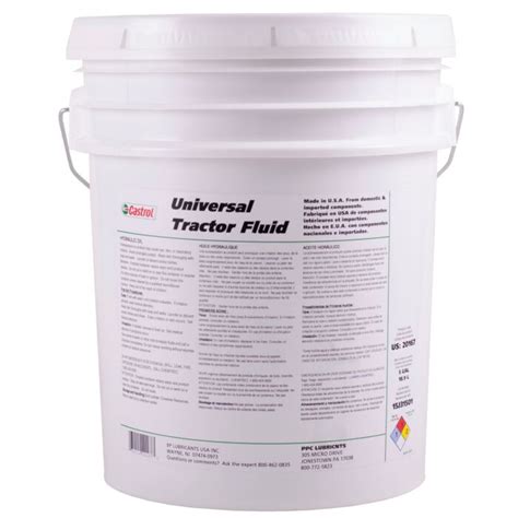 Castrol 5 Gal Pail Tractor Universal Hydraulic Transmission Fluid