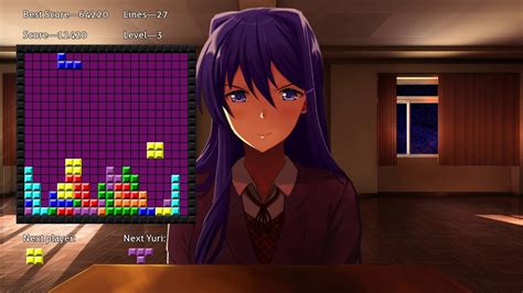 Just Yuri Tetris Co Op 108640 High Score Youtube