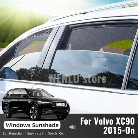 For Volvo XC90 2015 2023 Car Sunshade Shield Magnetic Front Windshield