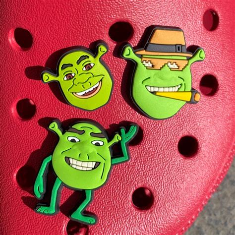 Shrek Croc Charms Etsy Uk