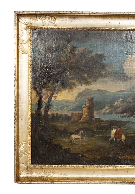 Italian Landscape Oil on Canvas - David Neligan Antiques