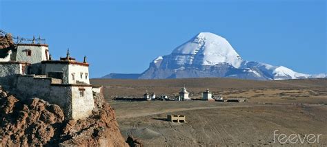 Snow-covered Mountains in Tibet