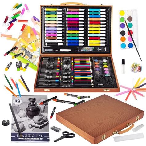 Malette Dessin Enfant 150 pièces coloriage kit Dessin Enfant Sets de