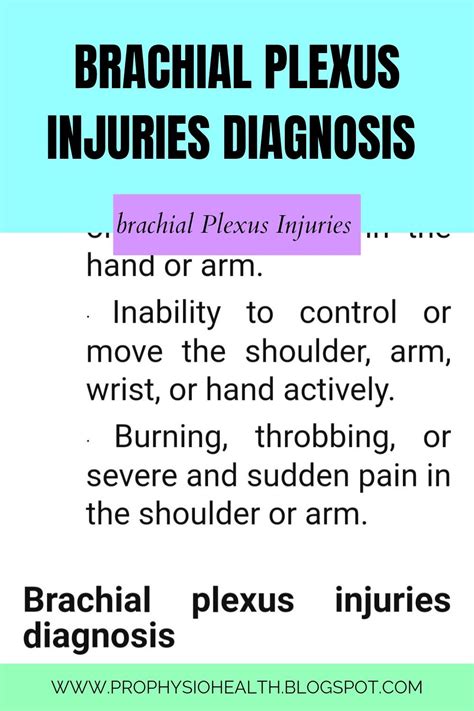 Brachial plexus injury treatment – Artofit