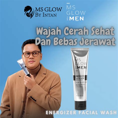 Jual Ms Glow For Men Energizer Facial Wash Sabun Cuci Muka Pria