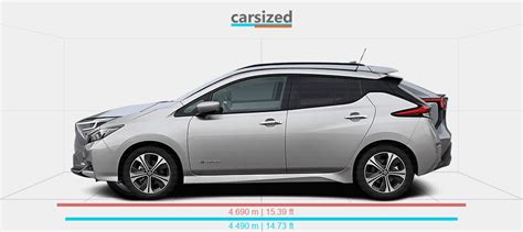 Dimensions Nissan Leaf 2017 Present Vs Subaru Solterra 2022 Present