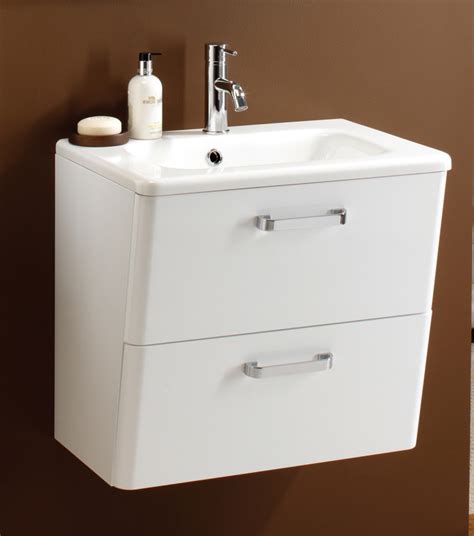 Hib Palamas Mm Wall Hung Vanity Unit And Basin White