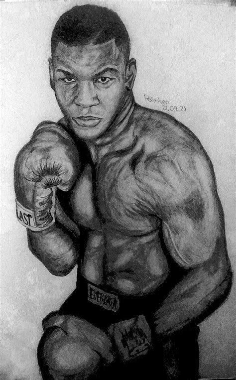 A Drawing Of A Man Wearing Boxing Gloves