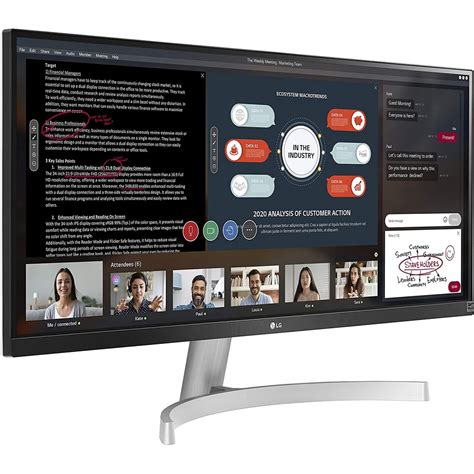 Lg Wn W Inch Ultrawide Wfhd Ips Hdr Monitor With