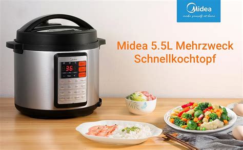 Amazon De Midea L Multikocher Elektrischer Schnellkochtopf In