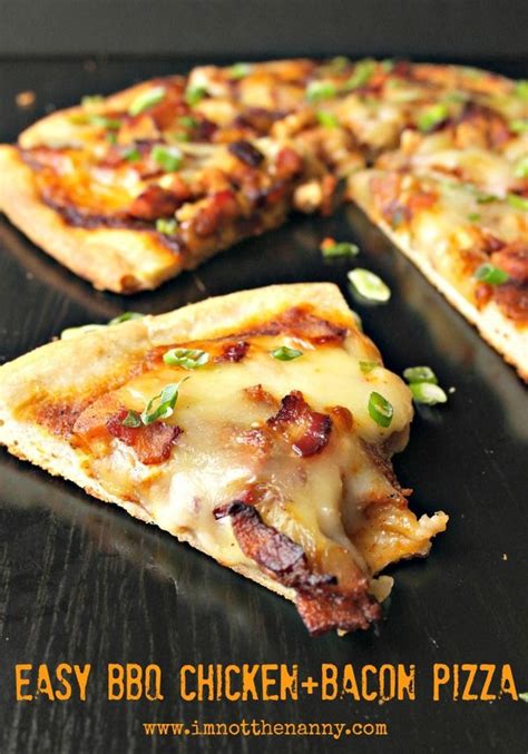 Easy Bbq Chicken And Bacon Pizza