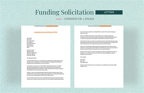 funding solicitation letter  word google docs pages