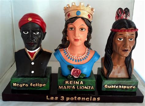 Buy 16 Inch Las Tres Potencias Negro Felipe Reina Maria Lionza