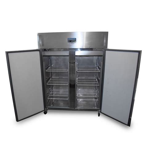 Secondhand Catering Equipment Upright Fridges Double Door Polar