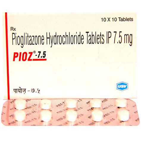 Pioz 75 Tablet 10s Price Uses Side Effects Composition Apollo