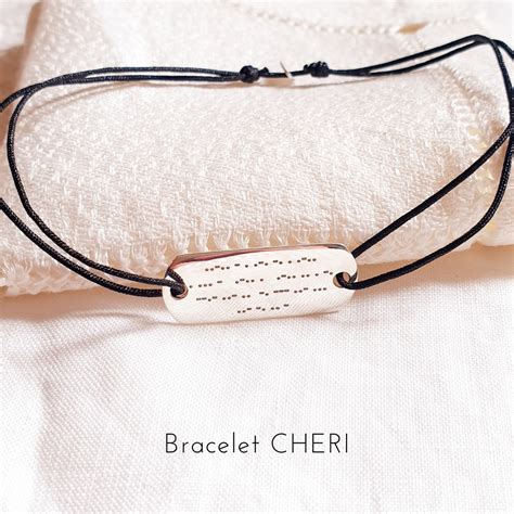 Bijou Grav Avec Du Morse Bracelet Collier Rosa La Brune