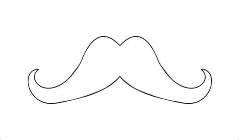 15 Mustache Templates And Colouring Pages