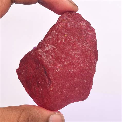 Natural Uncut Red Ruby Rough Loose Gemstone Certified July Etsy