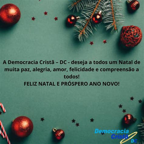 Feliz Natal E Um Pr Spero Ano Novo Democracia Crist