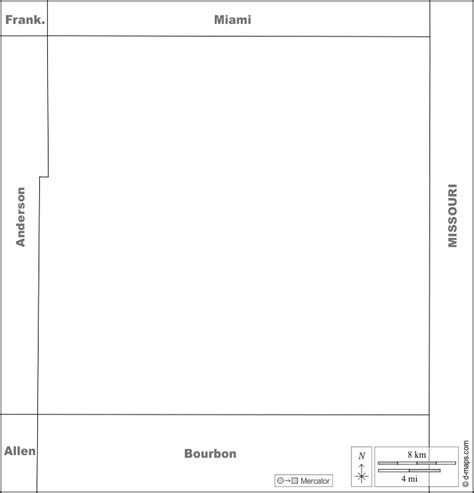 Condado De Linn Mapa Gratuito Mapa Mudo Gratuito Mapa En Blanco