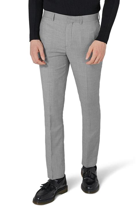 Topman Como Skinny Fit Grey Suit Pants Nordstrom