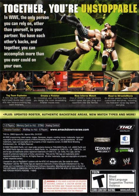 Wwe Smackdown Vs Raw Playstation Box Cover Art Mobygames