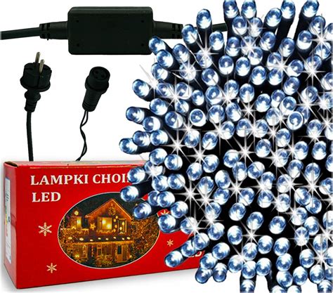 LAMPKI CHOINKOWE 1000 LED ZEWNĘTRZNE FLASH EFEKT ISKIERKI GRUB KABEL