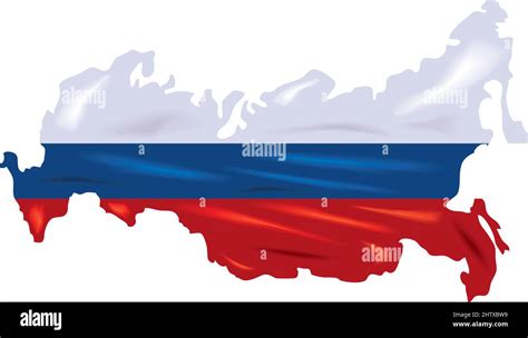 Map And Flag Russia Stock Vector Image And Art Alamy