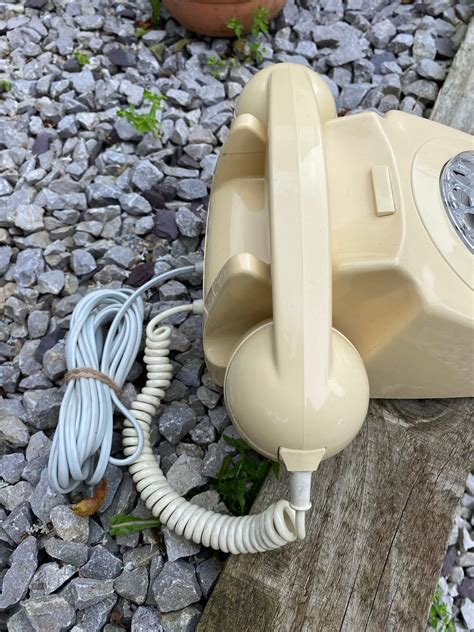 Vintage Phone Gpo Rotary Dial Telephone Cream Built Fully