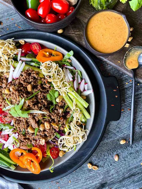 Thai Beef Noodle Salad A Quick Easy Healthy Salad Recipe