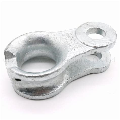 Hot DIP Galvanized Steel 50 Kn Clevis Thimble Cable Clamp Arnoldcable