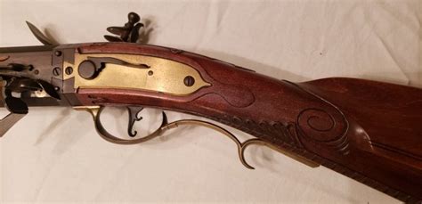 WITHDRAWN Custom Kentucky Double Barrel Swivel Breech Flintlock The