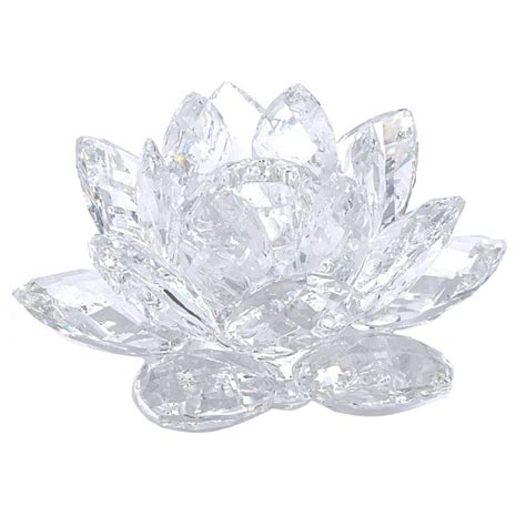 Swarovski Crystal Water Lily Candle Holder Bianca Jewelry