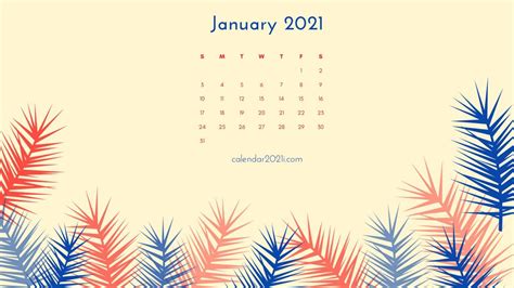 January 2021 Calendar Wallpapers - Wallpaper Cave