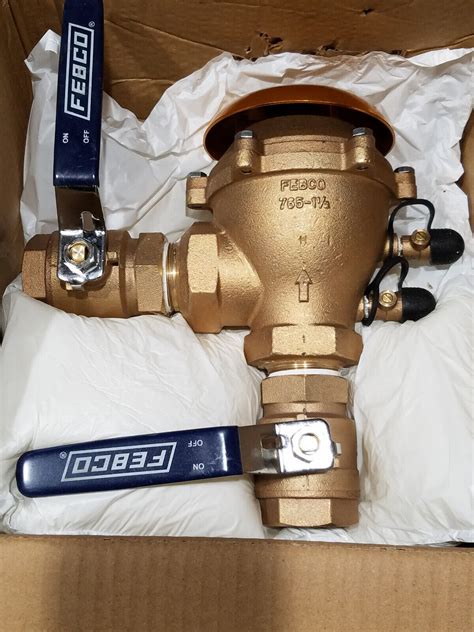 Febco 1 1 2 765 Qt Pvb Pressure Vacuum Breaker Backflow Preventer 765gbv 765 15 Ebay