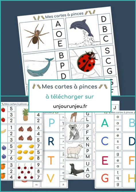 Cartes Pince Combiner La Motricit Fine D Autres Apprentissages